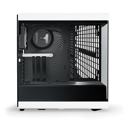 HYTE Y40 Modern Aesthetic Panoramic Tempered Glass Mid-Tower ATX Computer Gaming Case with PCIE 4.0 Riser Cable Included, White (CS-HYTE-Y40-BW)