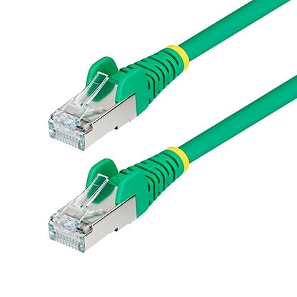 StarTech.com 25ft Green CAT6a Ethernet Cable, Snagless RJ45, 10GbE, 100W PoE++, S/FTP, 500MHz, 27AWG Pure Bare Copper, LSZH