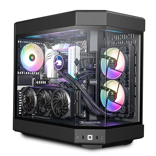 iBUYPOWER - Y60 Gaming Desktop - AMD Ryzen 9 7900x - NVIDIA GeForce RTX 4070Ti 12GB - 32GB DDR5 RAM - B650 Motherboard - 1TB NVMe SSD - Black