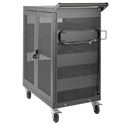 Tripp Lite 32-Port AC Charging Cart Storage Station for Chromebooks, Laptops and Tablets (CSC32AC) 32 Port AC Cart