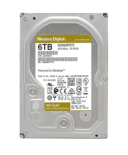 Western Digital Gold Enterprise CLASS SATA Hard Disk Drive - 6TB