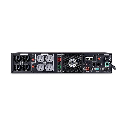 CyberPower PR1500RTXL2UN Smart App Sinewave UPS System, 1500VA/1500W, 8 Outlets, 2U Rack/Tower, RMCARD205 Pre-Installed, EBM Option