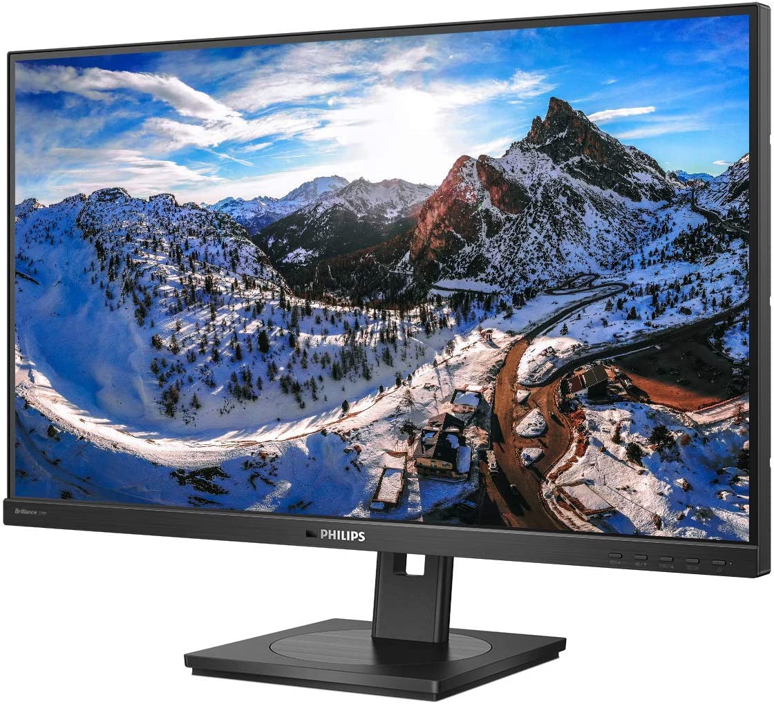 Philips Brilliance 279P1 27" Frameless Monitor, 4K UHD IPS (3840x2160), 122% sRGB, Speakers, USB-C Docking, Power-Saving PowerSensor, Height Adjustable, VESA, 4Yr Advance Replacement 27 Inch 4K UHD Brilliance P10 | USB-C Docking