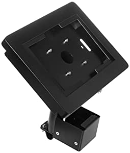 Ctadigital Cart-Grip Security Mount - CTA Retail Cart-Grip Security Mount with Accessory Compartment for iPad 7th/ 8th/ 9th Gen 10.2”, iPad Air 4, iPad Pro, Samsung, Zebra &amp; Other 7.9–12.9” Tablet (QPAD-CGSM)