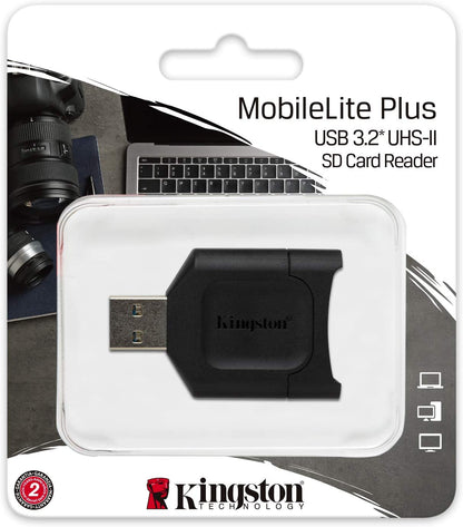 Kingston MobileLite Plus USB 3.2 SDHC/SDXC UHS-II Card Reader (MLP)