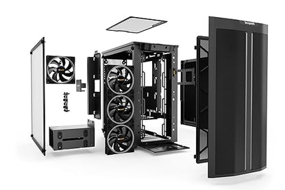 be quiet! Pure Base 500 FX ATX Midi Tower PC case | ARGB | 4 Pre-Installed Light Wings PWM Fans | Tempered Glass Window | Black | BGW43 BGW43 Case