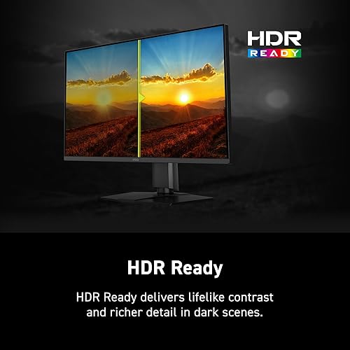 MSI MAG 275UPD E14 27-inch 3840 x 2160 (UHD) Gaming Monitor, 288Hz, Adaptive-Synch, HDMI, DisplayPort, VESA Mountable, Tilt, Height Adjustable, Speaker, 1ms, Black