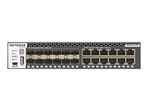 NETGEAR 24-Port Fully Managed Switch M4300-12X12F, 24x10G, 12x10GBASE-T, 12xSFP+, Half-Width Stackable, ProSAFE Lifetime Protection (XSM4324S)