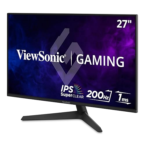 ViewSonic VX2729 27 Inch 1080p IPS Gaming Monitor with 200Hz, 1ms, FreeSync Premium, HDR10, Tilt Adjustment, HDMI, and DisplayPort Inputs