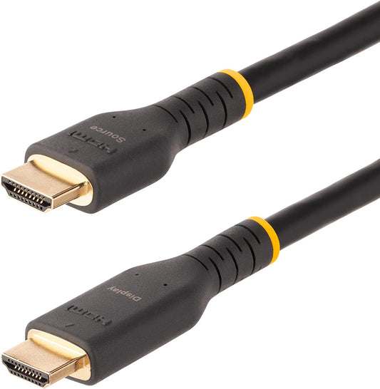 StarTech.com 30ft Active HDMI Cable w/Ethernet - HDMI 2.0 4K 60Hz UHD - Rugged HDMI Cord w/Aramid Fiber - Durable High Speed HDMI Cable - Heavy-Duty HDMI 2.0 Cable (RH2A-10M-HDMI-CABLE)