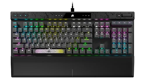 CORSAIR K70 MAX RGB Magnetic-Mechanical Wired Gaming Keyboard - Adjustable Actuation MGX Switches - Rapid Fire Mode - PBT Double-Shot Keycaps - iCUE Compatible - QWERTY NA Layout - Black K70 RGB MAX MGX Magnetic (Adjustable) Black