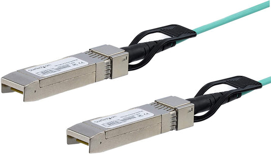 StarTech.com Cisco SFP-10G-AOC5M Compatible 5m/16.4ft 10G SFP+ to SFP+ Active Optical Fiber - 10Gbps SFP Plus/Mini GBIC/Transceiver Module Cable - Firepower ASR1000 (SFP10GAOC5M)