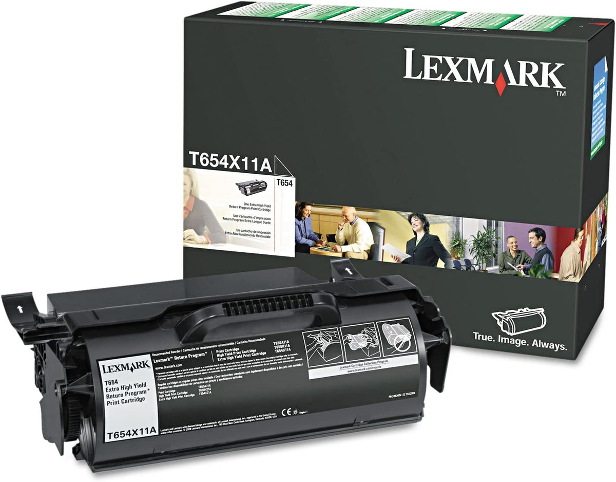 Lexmark T654x11a Extra High-Yield Toner Cartridge, Black - in Retail Packaging