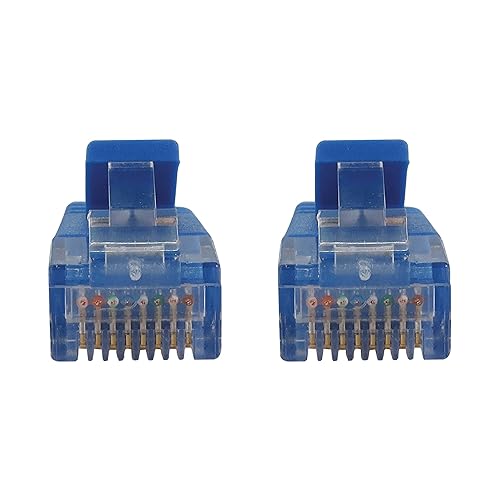 Tripp Lite Cat6a 10G Ethernet Cable, Snagless Molded Slim UTP Network Patch Cable (RJ45 M/M), Blue, 7 Feet / 2.1 Meters, Manufacturer's Warranty (N261-S07-BL)