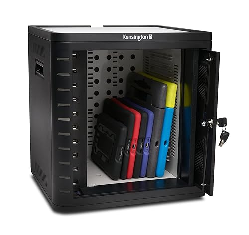 Kensington Charge and Sync Cabinet for 7-Inch to 10-Inch Tablets, iPad Air, iPad 4/3/2 and Galaxy Tab 3 (K67862AM) Art Deco