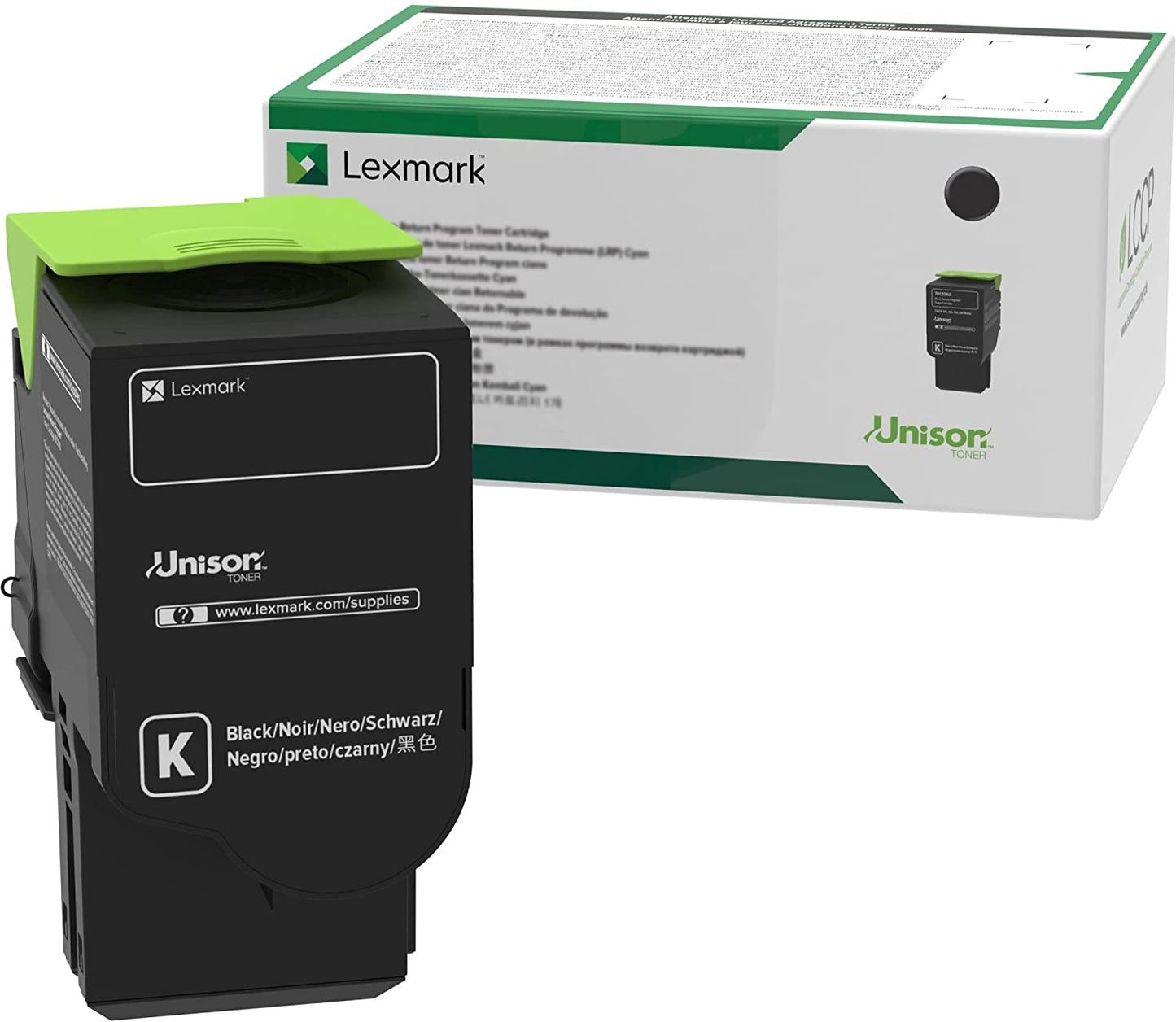 Lexmark 78C10K0 Return Program Cartridge Toner, Standard, Black