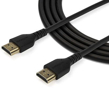 StarTech.com 4.9ft/1.5m Premium Certified HDMI 2.0 Cable w/Ethernet, High Speed 4K 60Hz HDR10 Durable Cord, Rugged HDMI Cord