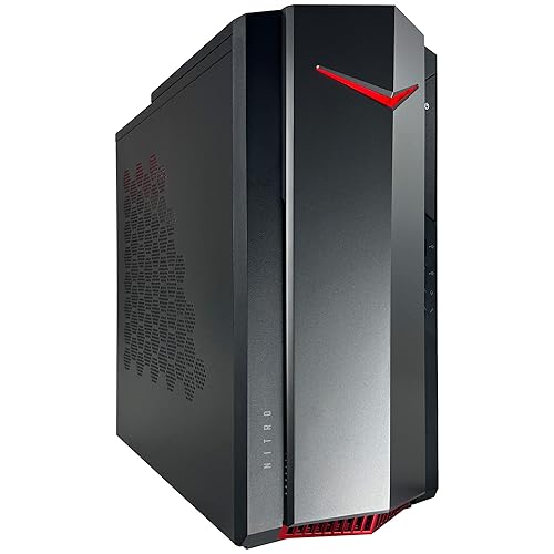 Acer Nitro 50 N50 Gaming Desktop Computer - 11th Gen Intel Core i5-11400F up to 4.40 GHz CPU, 64GB RAM, 4TB SSD + 12TB HDD, GeForce GTX 1650 4GB GDDR5 Graphics, Intel Wi-Fi 6, Windows 10 Home