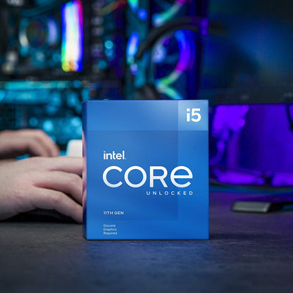 Intel® Core™ i5-11600KF Desktop Processor 6 Cores up to 4.9 GHz Unlocked LGA1200 (Intel® 500 Series &amp; Select 400 Series Chipset) 125W