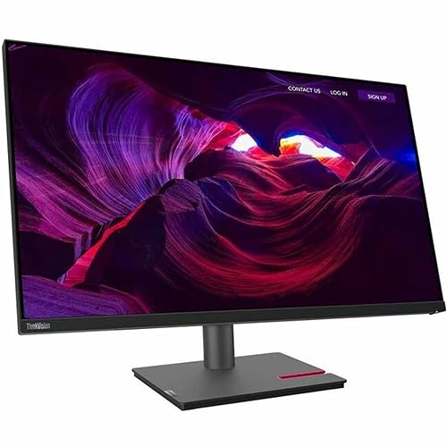 Lenovo - 63D1ZAR1US ThinkVision P32p-30 32 Class Webcam 4K UHD LED Monitor - 16:9 - Raven Black - 31.5 Viewable - in-Plane Switching (IPS) Technology - WLED Backlight - 3840 x 2160-1.07