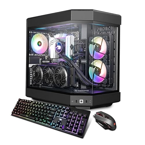 iBUYPOWER - Y60 Gaming Desktop - AMD Ryzen 9 7900x - NVIDIA GeForce RTX 4070Ti 12GB - 32GB DDR5 RAM - B650 Motherboard - 1TB NVMe SSD - Black