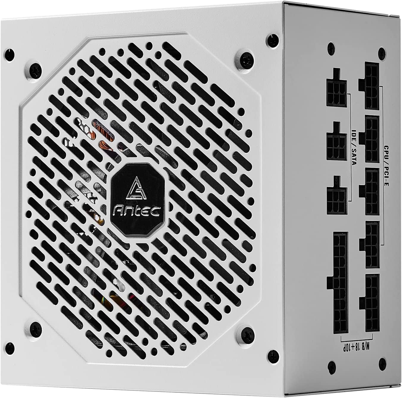 Antec NeoECO Series NE850G M White, 80 Plus Gold Certified, 850W Full Modular with PhaseWave Design, Japanese Caps, Zero RPM Manager, 120 mm Silent Fan, ATX 12V 2.4 &amp; 7-Year Warranty