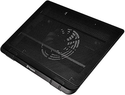 Thermaltake Massive A23 Steel Mesh Panel Single 120mm Fan 10"-16" Laptop Notebook Cooling Pad CL-N013-PL12BL-A, Black 10''~16'' Slim 120mm Fan