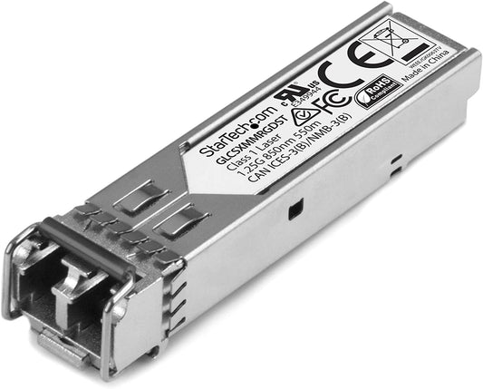StarTech.com Cisco GLC-SX-MM-RGD Compatible SFP Module - 1000BASE-SX - 1GbE Multimode Fiber MMF Optic Transceiver - LC 550m - 850nm - DDM Cisco ASR920, IE2000, IE4000 (GLCSXMMRGDST) GLC-SX-MM-RGD Single