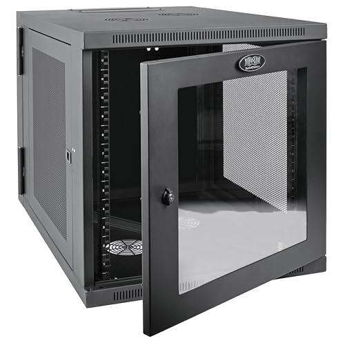TRIPP LITE 12U Server-Depth Wall Mount Rack Enclosure Cabinet with Acrylic Window, Door, Sides SRW12US33G
