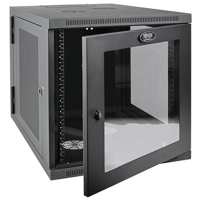 TRIPP LITE 12U Server-Depth Wall Mount Rack Enclosure Cabinet with Acrylic Window, Door, Sides SRW12US33G