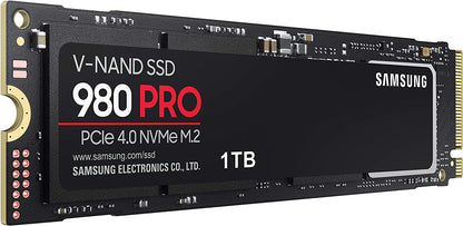 SAMSUNG 980 PRO SSD 1TB PCIe 4.0 NVMe Gen 4 Gaming M.2 Internal Solid State Drive Memory Card, Maximum Speed, Thermal Control, MZ-V8P1T0B 1TB 980 PRO