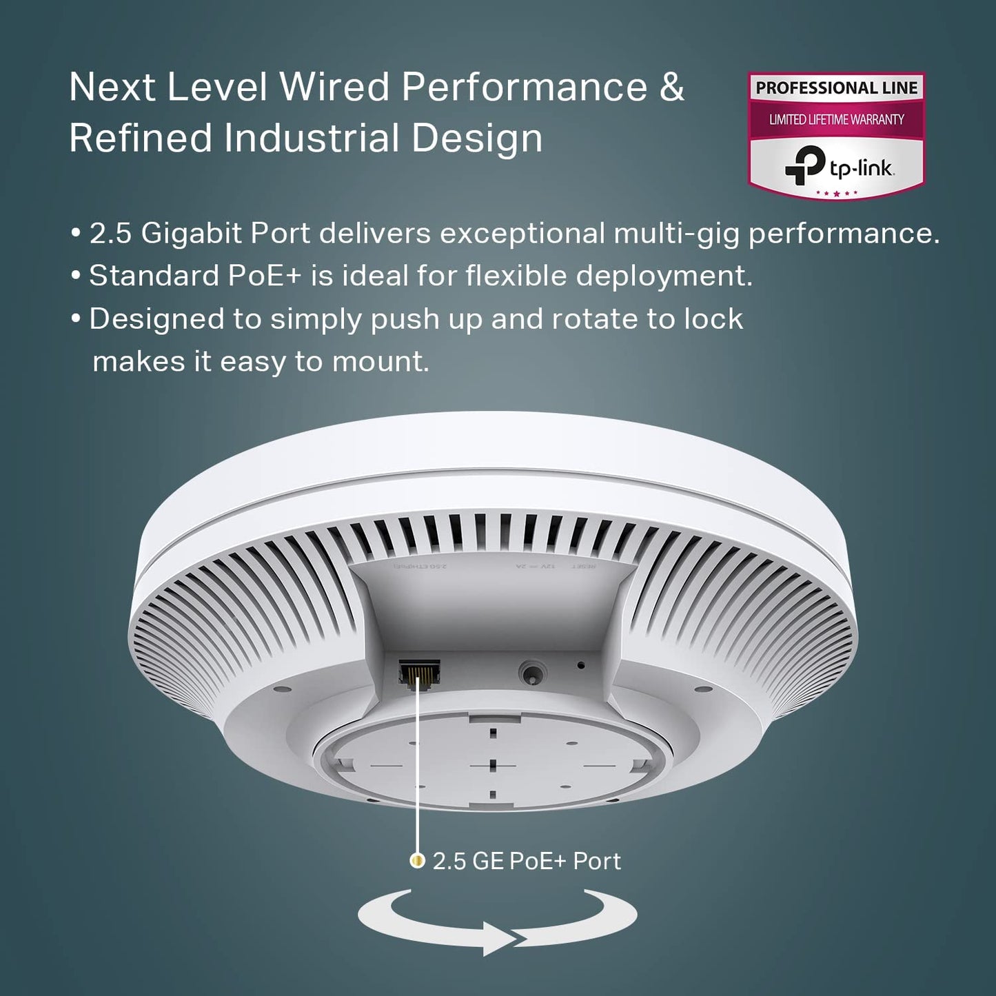 TP-Link EAP660 HD | Omada WiFi 6 AX3600 Wireless 2.5G Access Point for High-Density Deployment | OFDMA, Mesh, Seamless Roaming &amp; MU-MIMO | SDN Integrated | Cloud Access &amp; Omada App | PoE+ Powered