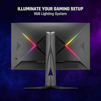 ViewSonic XG2536 25 Inch 1080p IPS Gaming Monitor with 280Hz, 0.5ms, FreeSync Premium, NVIDIA G-Sync Compatible, RGB Lighting, Advanced Ergonomics, HDMI, DP and 65W USB-C Inputs 25-Inch FHD
