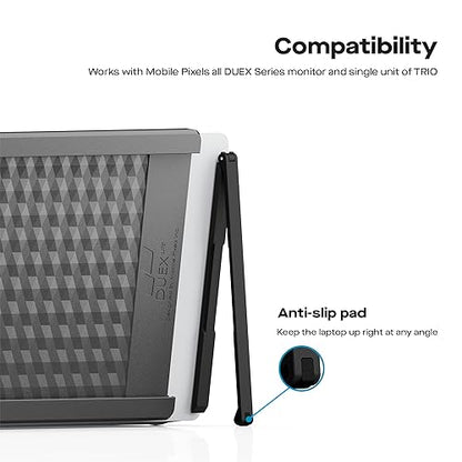 MP Mobile Pixels Portable Laptop Screen Levstand, Height Adjustable Ergonomic Monitor Stand, Foldable Laptops Holder, Ventilated Laptop Mount (Black)