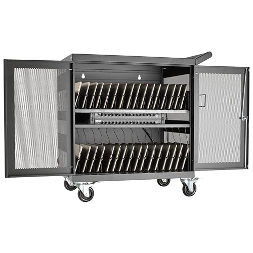 Tripp Lite 32-Port USB Charging Cart Storage Station for iPad and Android Tablets, Charge and Sync (CSC32USB) 32 Port USB Cart
