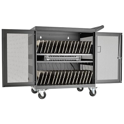 Tripp Lite 32-Port USB Charging Cart Storage Station for iPad and Android Tablets, Charge and Sync (CSC32USB) 32 Port USB Cart