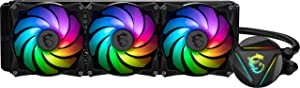 MSI MAG CoreLiquid 360R V2 - AIO ARGB CPU Liquid Cooler - Rotating Cap Design - LGA 1700 Ready - 360mm Radiator - Triple 120mm RGB PWM Fans 360 mm MAG CoreLiquid 360R V2