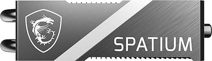 MSI Gaming SPATIUM M570 PRO PCIe 5.0 NVMe M.2 2TB FROZR Internal SSD (PCIe Gen5, NVMe 2.0, M.2 2280, Read 12400 MB/S, Write 11800 MB/S, 2TB)