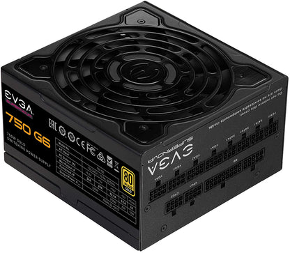 EVGA Supernova 750 G6, 80 Plus Gold 750W, Fully Modular, Eco Mode with FDB Fan, 10 Year Warranty, Includes Power ON Self Tester, Compact 140mm Size, Power Supply 220-G6-0750-X1 750W G6