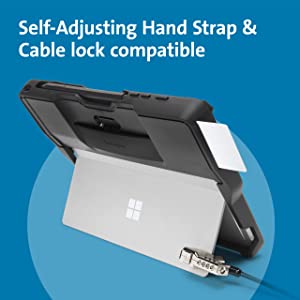 Kensington Blackbelt Rugged Case with Integrated CAC Reader for Surface Go and Surface Go 2 (K97320WW)