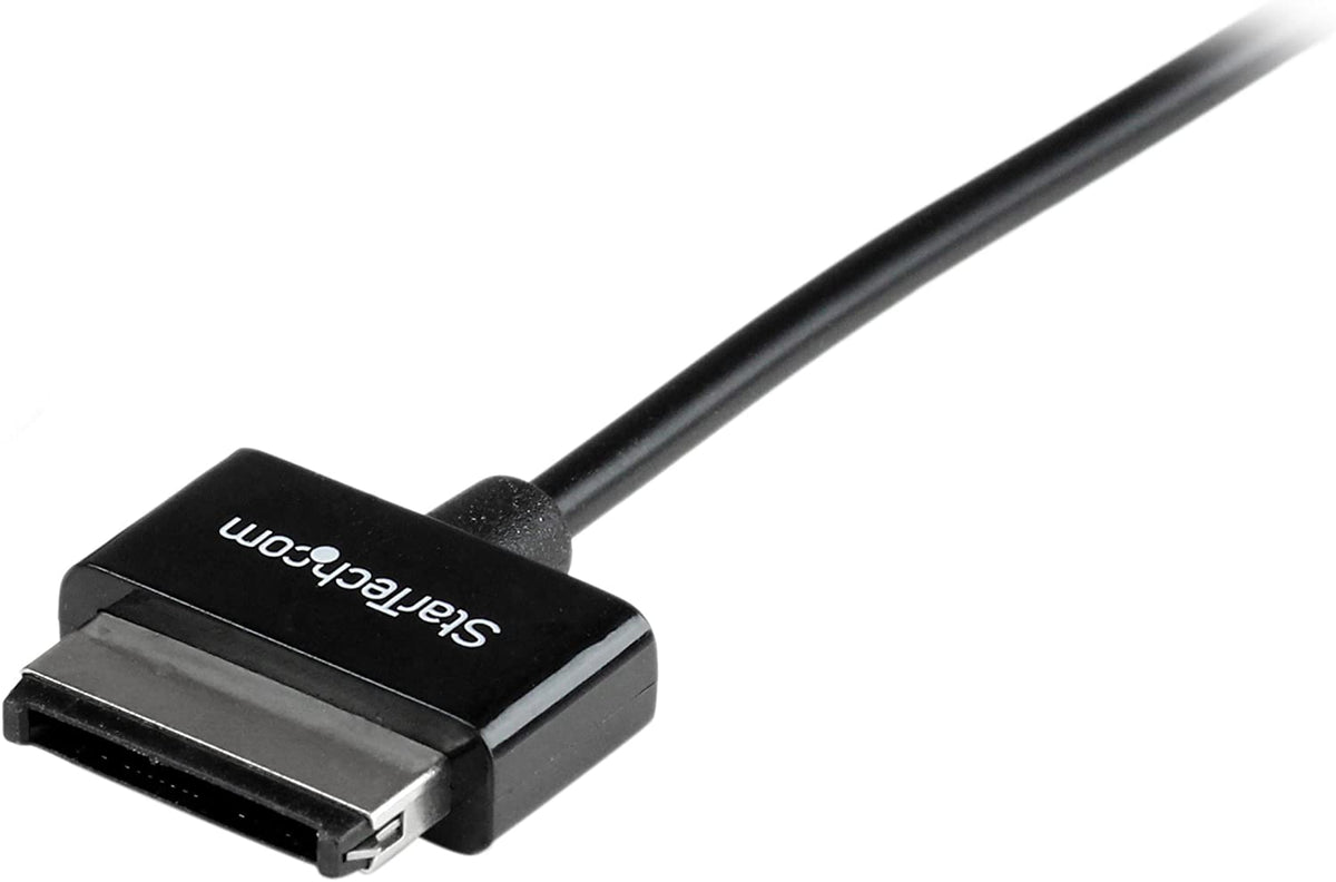 StarTech.com 3m Dock Connector to USB Cable for ASUS® Transformer Pad and Eee Pad Transformer (TF101, etc.) / Slider - Data / Charge Cable (USB2ASDC3M),Black,10 ft / 3m Asus Dock Connector 10 ft / 3m