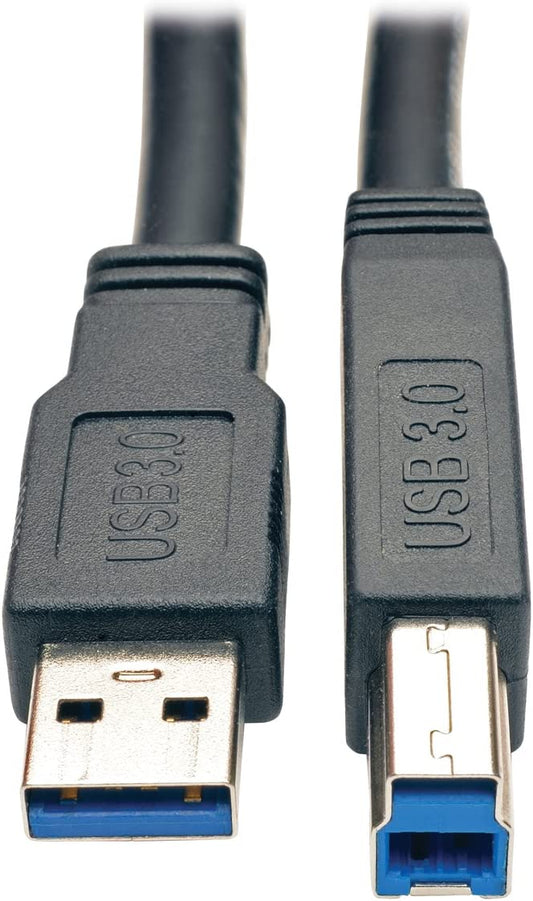 Tripp Lite USB 3.0 SuperSpeed Active Repeater Cable (AB M/M) 36ft. (11M) (U328-036),Black
