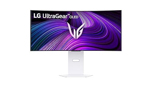 LG 34GX90SA-W 34" Ultragear WQHD (3440 x 1440) OLED Curved Gaming Smart Monitor 240Hz, 0.03ms, NVIDIA G-Sync Compatible, AMD FreeSync Premium, VESA DisplayHDR True Black 400, webOS, USB Type-C, White White 34" WQHD 3440 x 1440 240 Hz