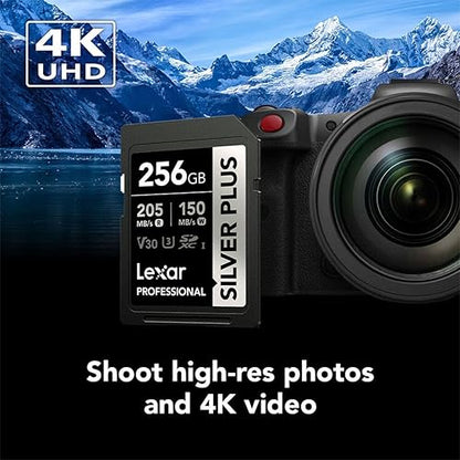 Lexar Professional Silver Plus UHS-I V30 SDXC Card - 256GB