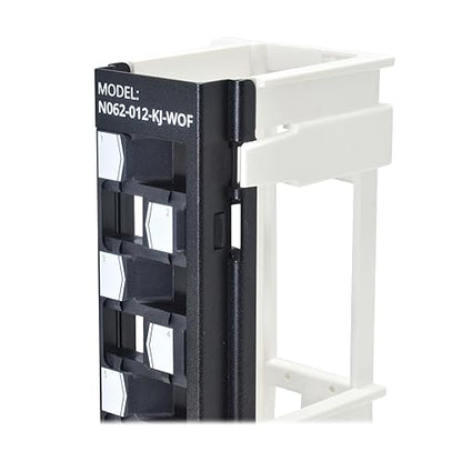 Eaton Tripp Lite 12-Port Wall-Mount Patch Panel for UTP Keystone Jacks, Offset Ports, Vertical or Horizontal Installation, TAA Compliant, Lifetime Manufacturer's Warranty (N062-012-KJ-WOF)