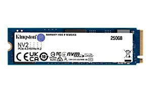 Kingston NV2 250G M.2 2280 NVMe Internal SSD | PCIe 4.0 Gen 4x4 | Up to 3000 MB/s | SNV2S/250G 250GB