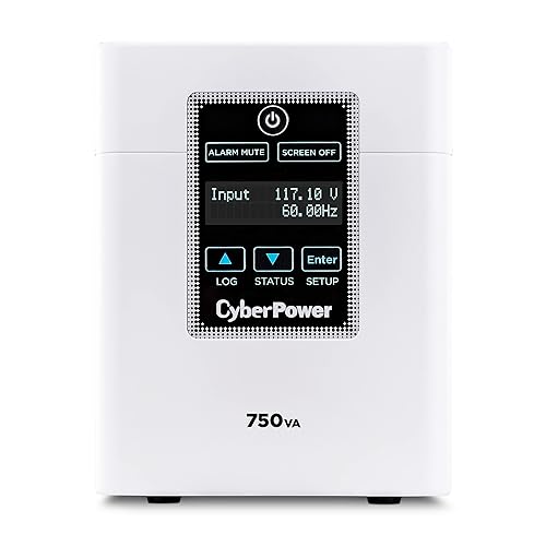 CyberPower M750L Medical-Grade UPS System, 750VA/600W, 6 Outlets, AVR, Tower