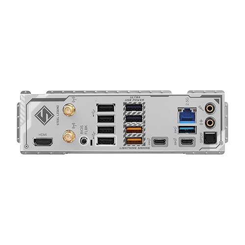 ASRock AMD B850 Steel Legend WiFi 7 Socket AM5 Ryzen 9000, 8000 and 7000 Series DDR5 up to 8000+ (OC) MHz 256GB ATX Motherboard M.2 SATA3 6.0 Gb/s PCIe 5.0 1 HDMI