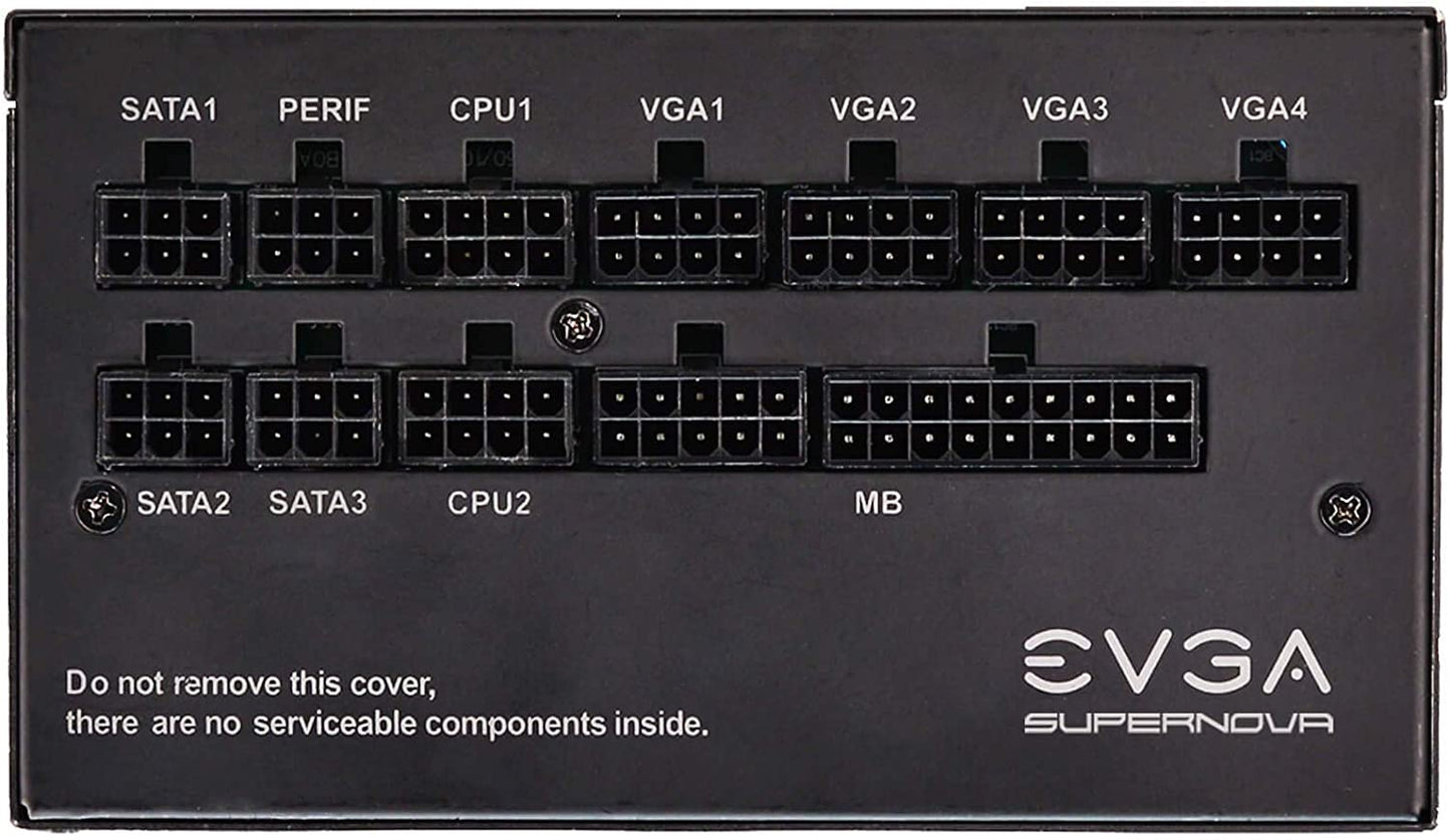 EVGA 220-G5-0750-X1 Super Nova 750 G5, 80 Plus Gold 750W, Fully Modular, ECO Mode with Fdb Fan, 10 Year Warranty, Compact 150mm Size, Power Supply 750W G5 Power Supply