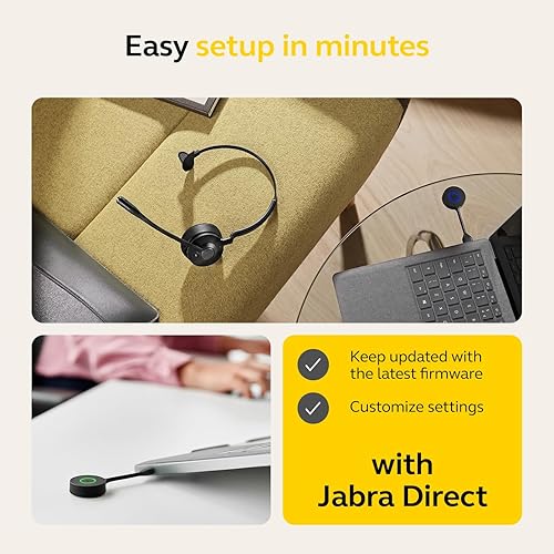 Jabra Engage 55 - USB-C MS Mono Wireless Headset/Music Headphones MS Teams (USB-C) Mono